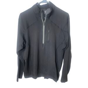 Mountain Hardwear Shirt Mens Large gray Quarter Zip Long Sleeve Pullover Casual